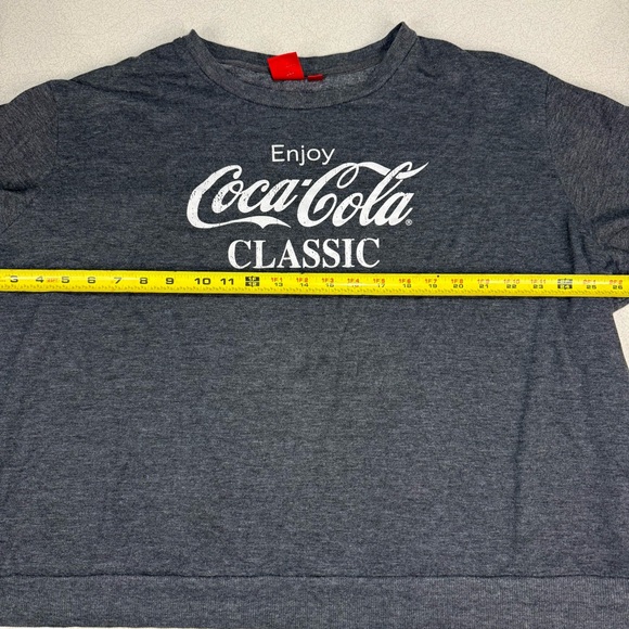 Coca Cola Classic Gray Long Sleeve Pullover Sweater - Size 4X - Picture 7 of 10